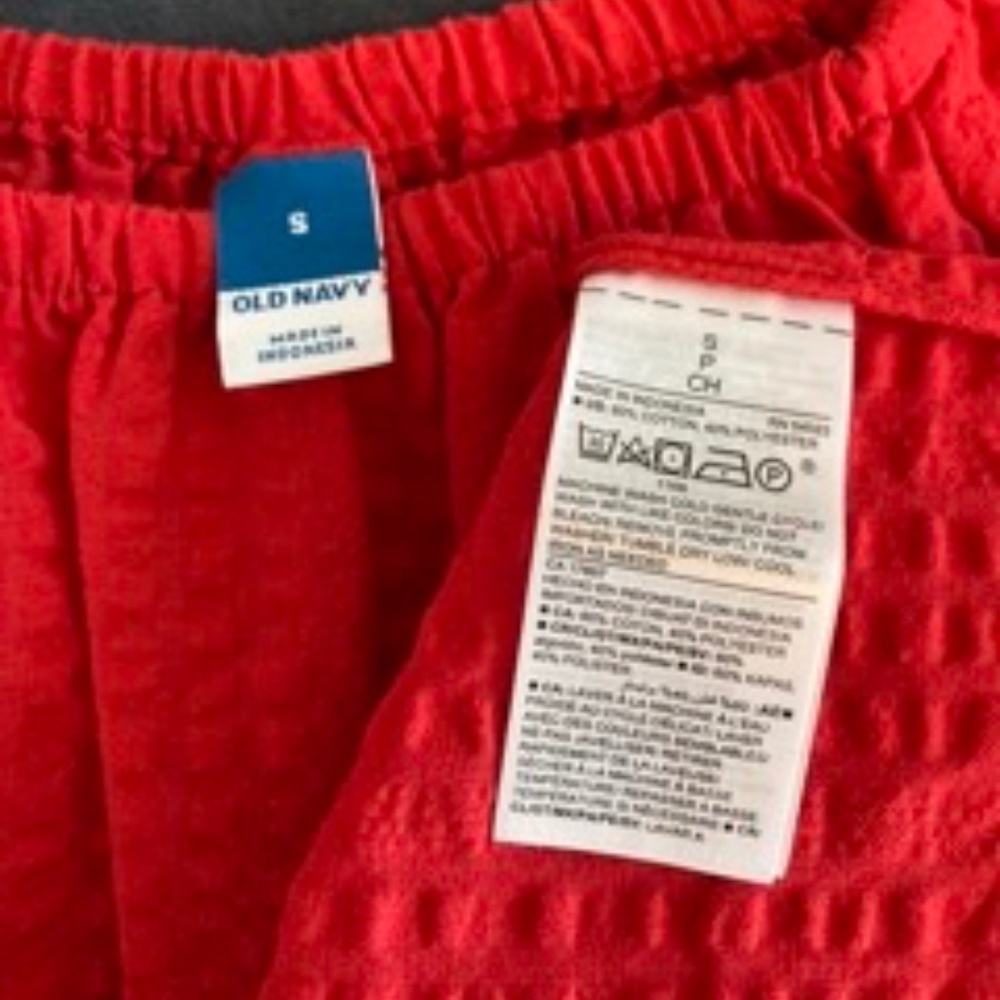 Old Navy Red Blouse Size Small Puff‎ Sleeve NWT - Picture 5 of 5